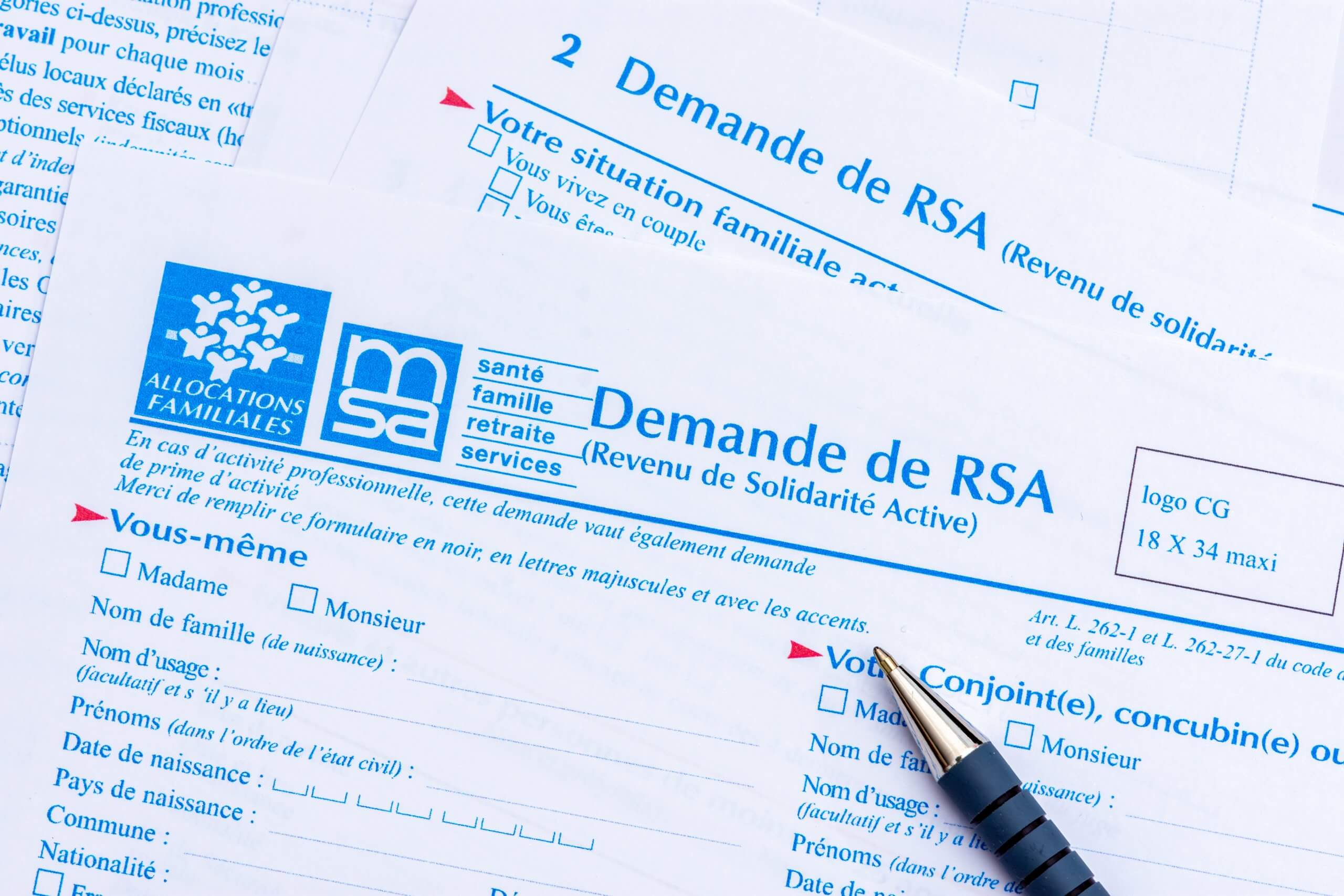 quel est le montant du rsa pour une personne seule