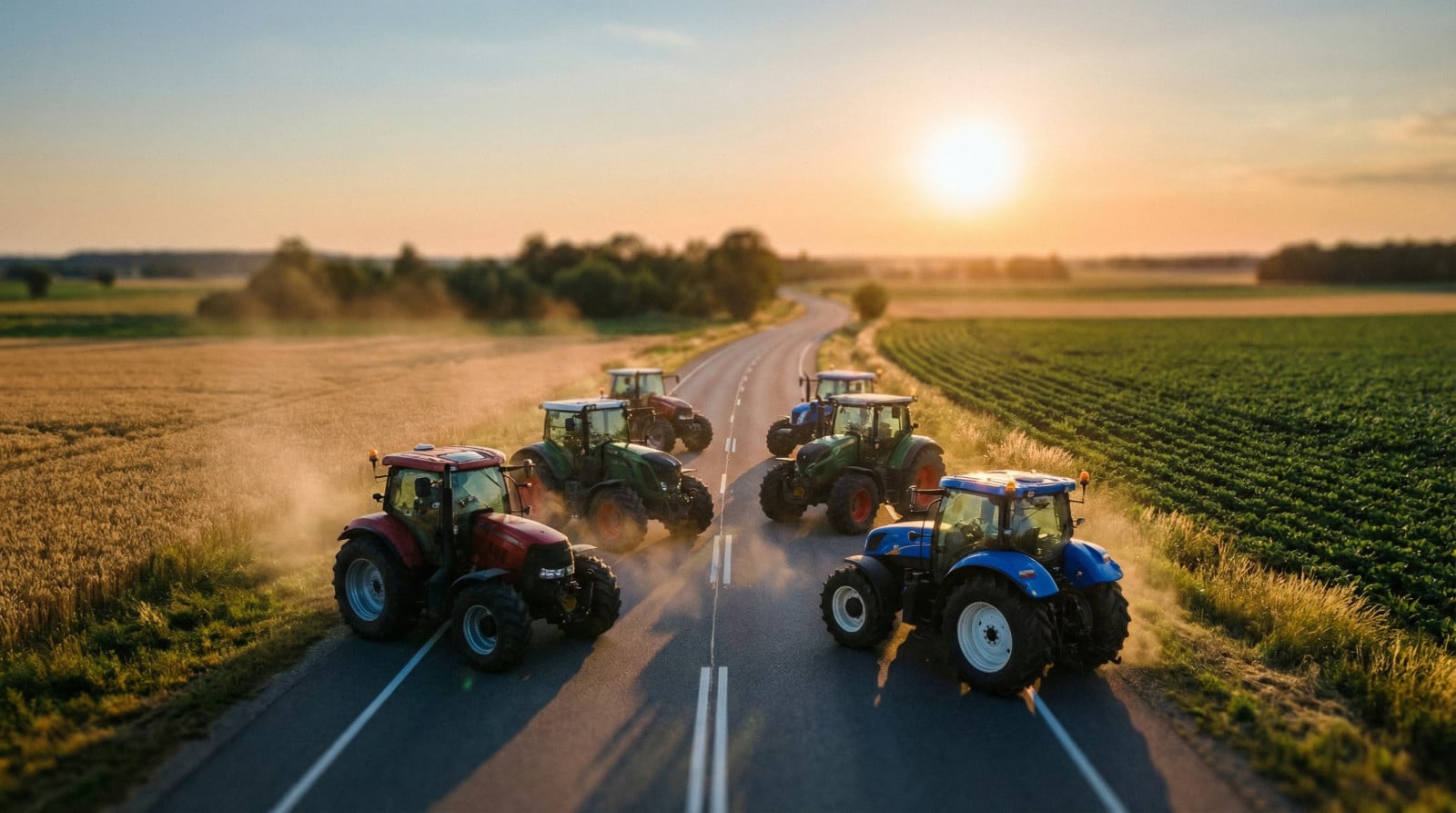 golden hour tractors a roadside statement
