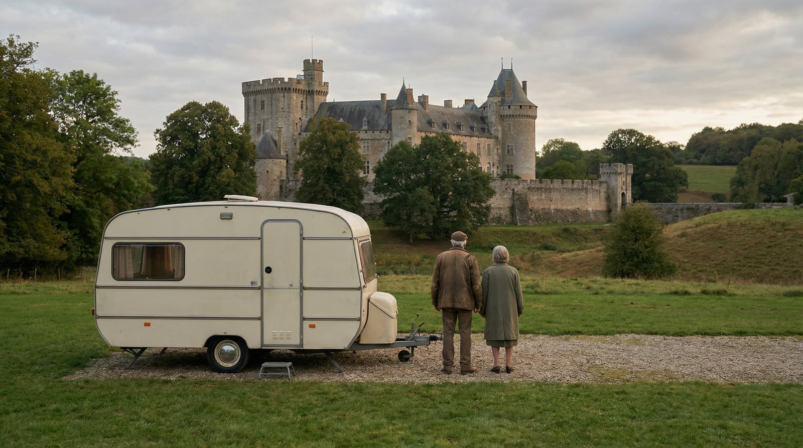 resilience a caravans stand before a castle