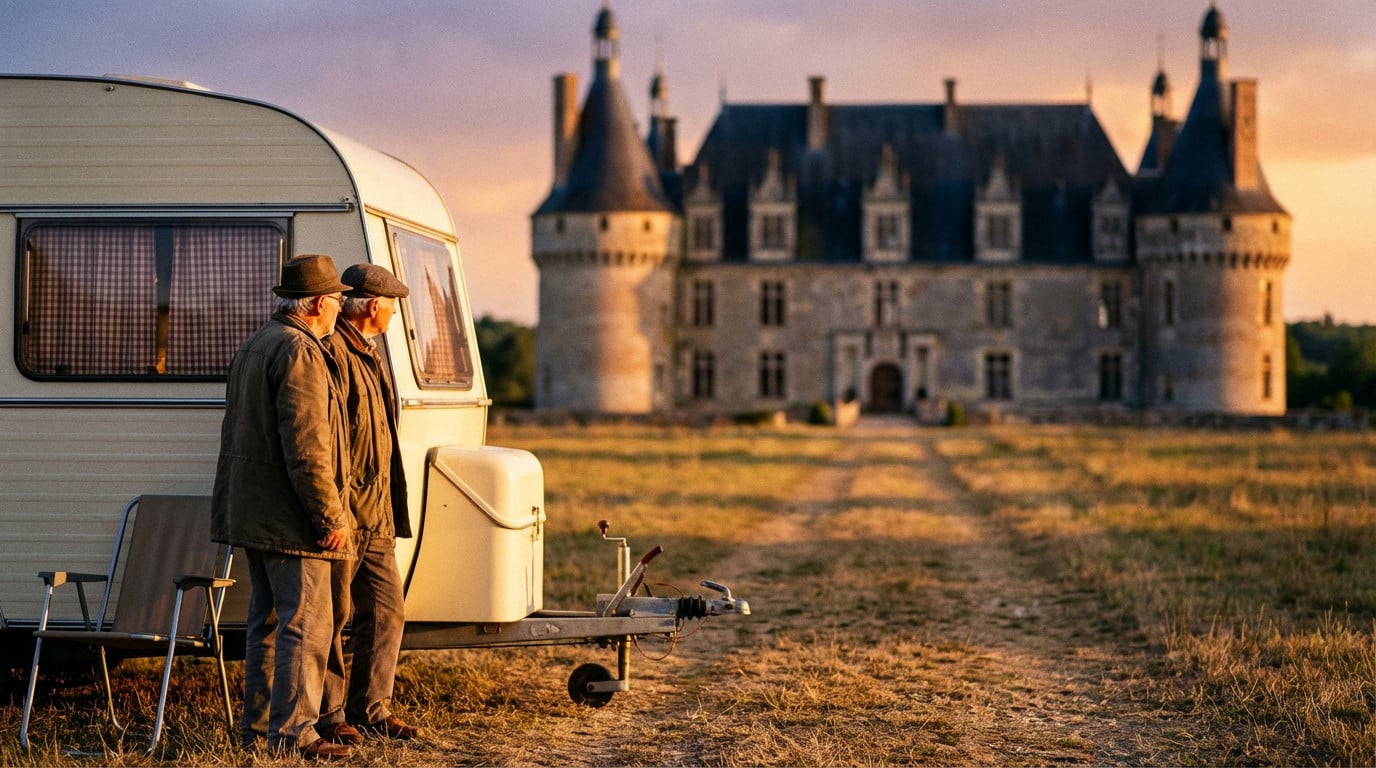 Couple retraités château expulsion : « comme des SDF », ils vivent dans une caravane