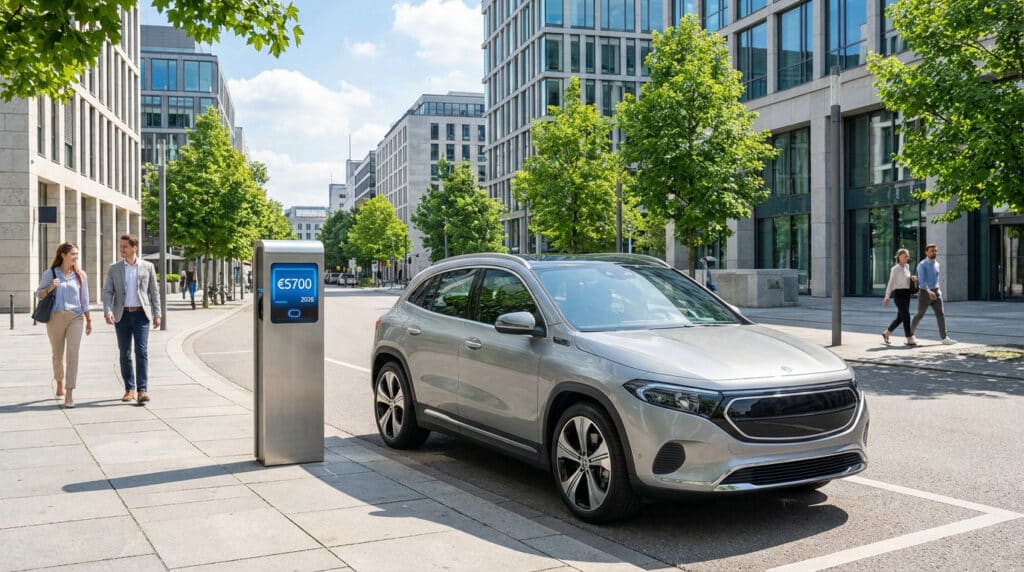 urban electric mobility with digital price display