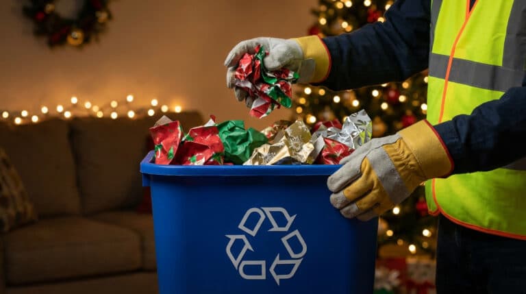 Noël : dans quelle poubelle doit-on jeter le papier cadeau ?