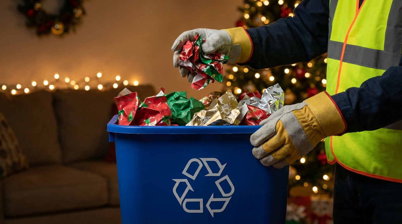 Noël : dans quelle poubelle doit-on jeter le papier cadeau ?