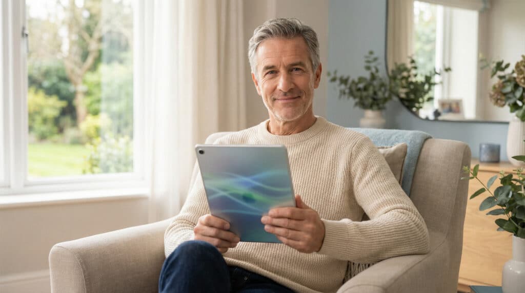 serene digital experience at home