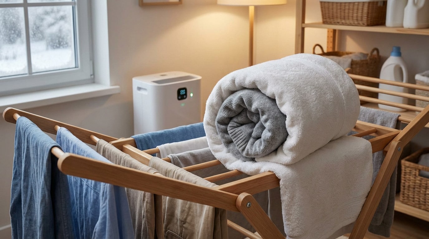 Cette technique méconnue et hyper efficace permet d'accélérer le séchage du linge en hiver