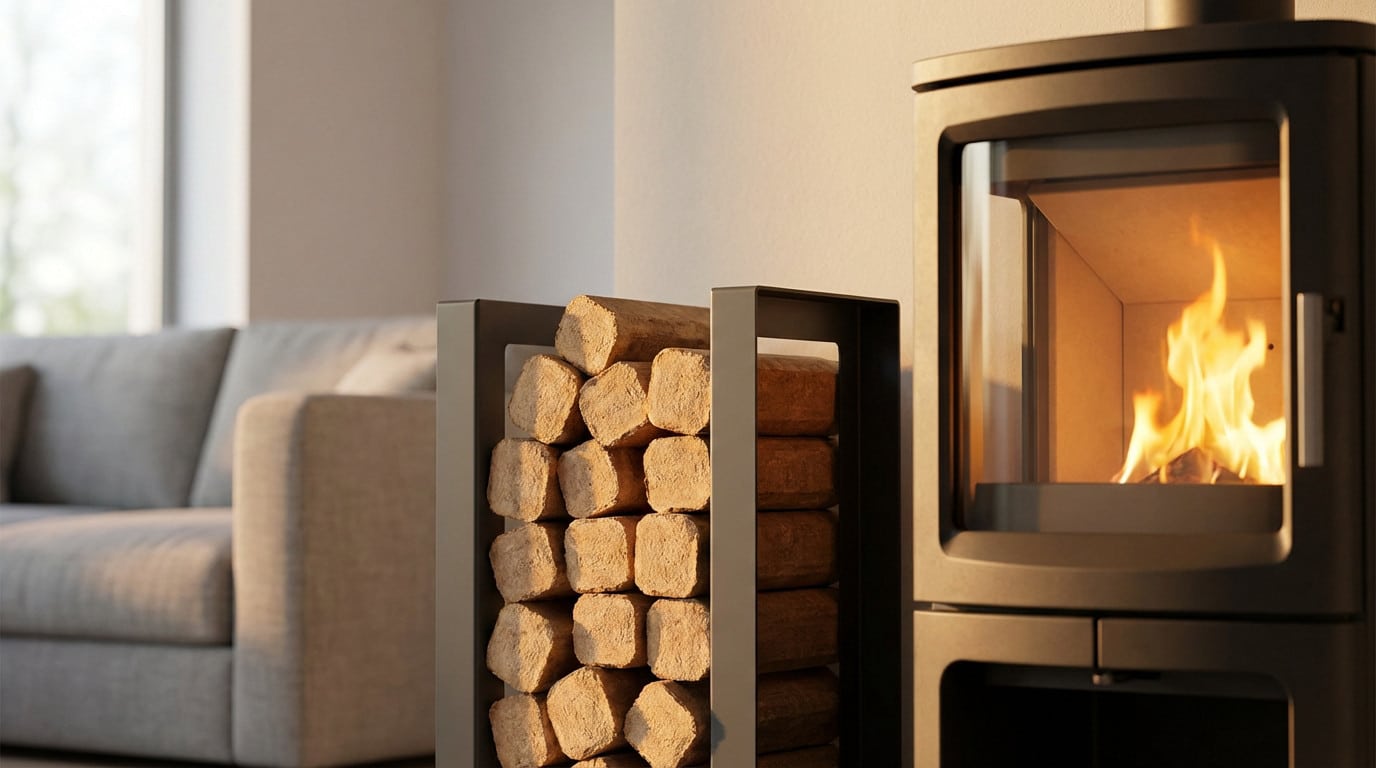 Bûches compressées : ces bûches ultra sèches multiplie par 4 la chaleur, voici pourquoi